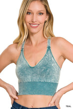 Load image into Gallery viewer, Washed Crisscross Cropped Tank
