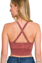 Load image into Gallery viewer, Washed Crisscross Cropped Tank
