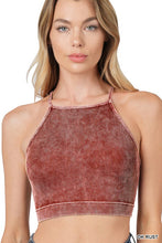 Load image into Gallery viewer, Washed Ribbed Cropped Cami
