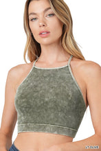 Load image into Gallery viewer, Washed Ribbed Cropped Cami
