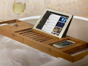 Bamboo Bathtub Caddy