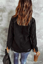 Load image into Gallery viewer, Ripped Denim Shirt
