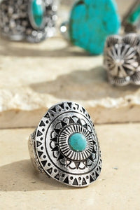 Boho Western Stone Ring