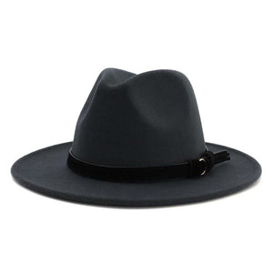 Black Belt Trendy Panama Hat
