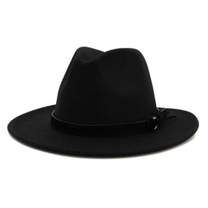Black Belt Trendy Panama Hat