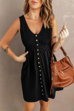 Load image into Gallery viewer, Button Accent Mini Dress
