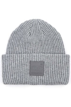 Load image into Gallery viewer, C.C Solid Ribbed Knit Beanie with C.C Rubber Patch

