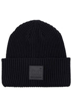 Load image into Gallery viewer, C.C Solid Ribbed Knit Beanie with C.C Rubber Patch
