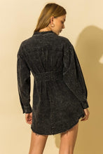 Load image into Gallery viewer, Long Sleeve Denim Shirt Dress
