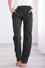 Load image into Gallery viewer, Drawstring Elastic Waist  Pants
