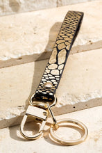 Load image into Gallery viewer, Faux Leather Metallic Animal Key Chain

