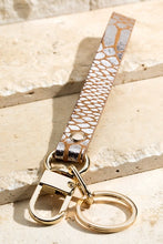 Load image into Gallery viewer, Faux Leather Metallic Animal Key Chain
