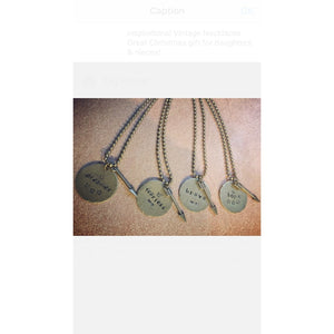 Antiqued Bronze Ball Necklace, Arrow, 24" Chain