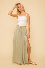Load image into Gallery viewer, Hammered Satin Split Hem Maxi Skirt
