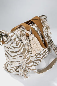 Handmade Tiger Motif Bag