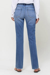 Independent Studies - Stretch High rise Straight Leg Jean By Flying Monkey