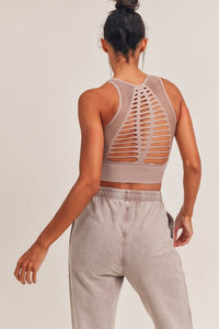 Laser Cut Seamless Sports Bra