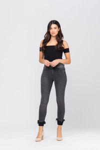 Judy Blue Laurie Destroyed Hem Jeans