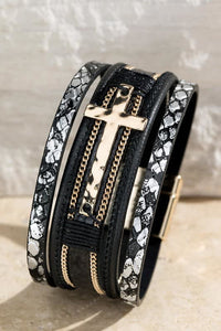 Multi-Stand Cross Bracelet