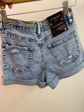 Load image into Gallery viewer, High Rise Rainbow Stitch Shorts
