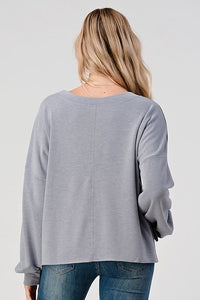 Raw Edge Pocket Top