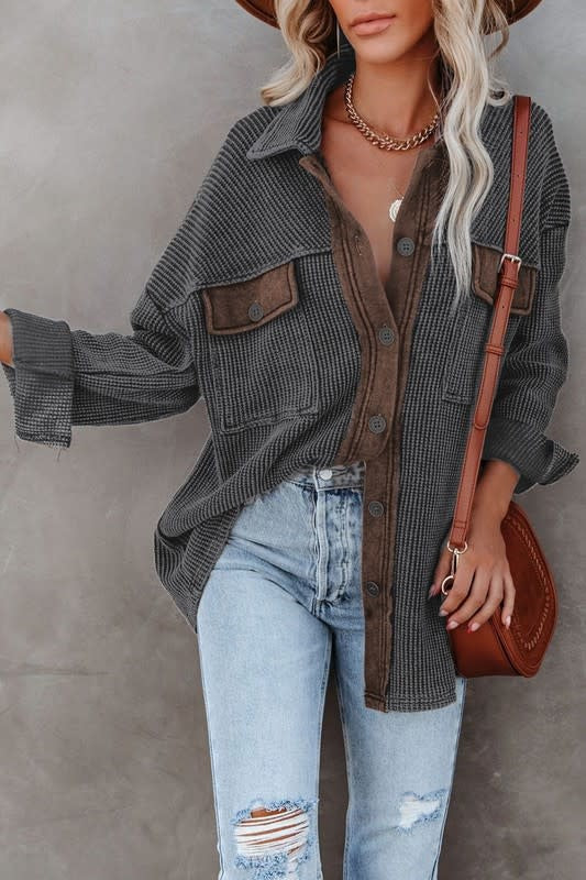 Ribbed Shacket