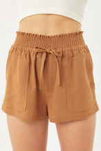 Load image into Gallery viewer, Smocked Waist Linen Shorts
